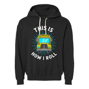 School Bus Driver Garment-Dyed Fleece Hoodie