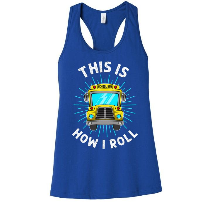 School Bus Driver Women's Racerback Tank