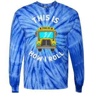 School Bus Driver Tie-Dye Long Sleeve Shirt