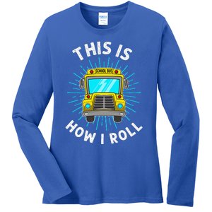 School Bus Driver Ladies Long Sleeve Shirt