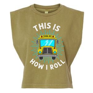 School Bus Driver Garment-Dyed Women's Muscle Tee