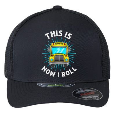 School Bus Driver Art For Women School Bus Driver Flexfit Unipanel Trucker Cap