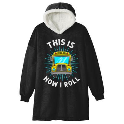 School Bus Driver Art For Women School Bus Driver Hooded Wearable Blanket