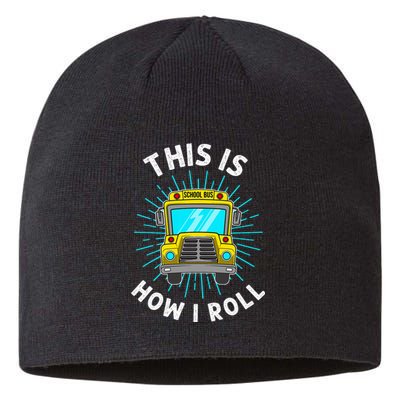 School Bus Driver Art For Women School Bus Driver Sustainable Beanie