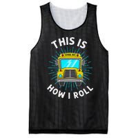 School Bus Driver Art For Women School Bus Driver Mesh Reversible Basketball Jersey Tank