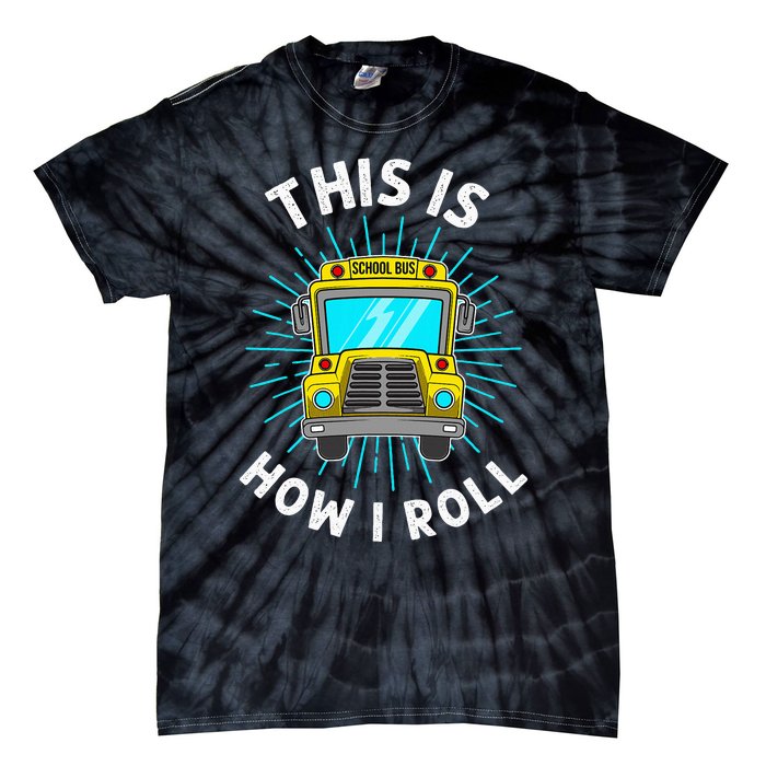 School Bus Driver Art For Women School Bus Driver Tie-Dye T-Shirt