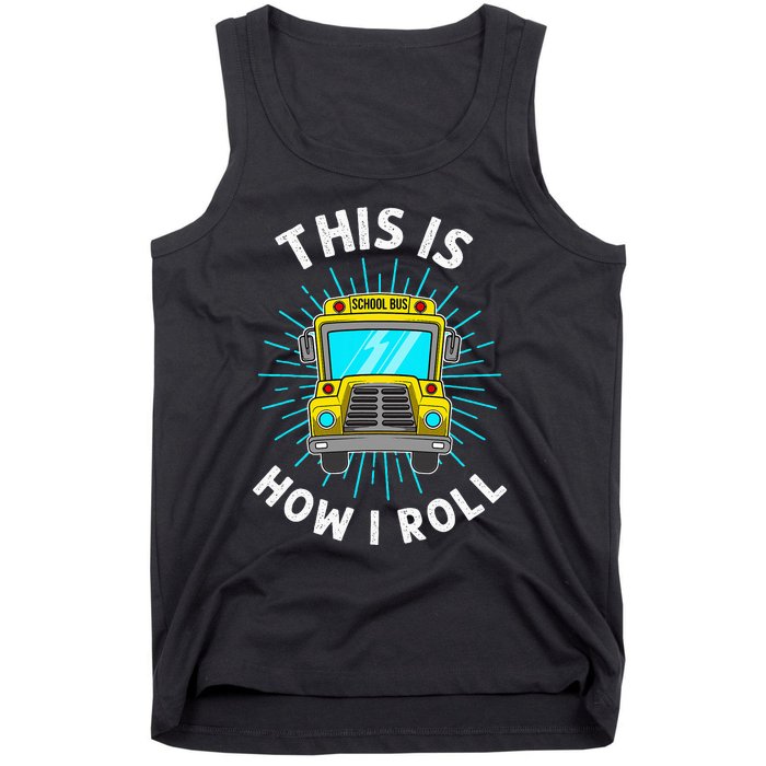 School Bus Driver Art For Women School Bus Driver Tank Top