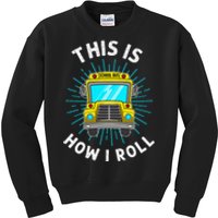 School Bus Driver Art For Women School Bus Driver Kids Sweatshirt