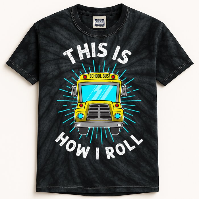 School Bus Driver Art For Women School Bus Driver Kids Tie-Dye T-Shirt