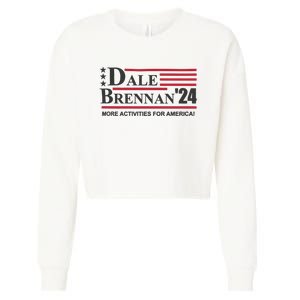 Step Brothers Dale Brennan 2024 More Activities For America! Cropped Pullover Crew