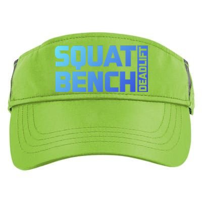 Squat Bench Deadlift Gym Weightlifting Workout Fitness Cute Gift Adult Drive Performance Visor