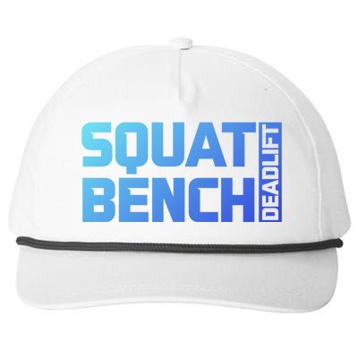 Squat Bench Deadlift Gym Weightlifting Workout Fitness Cute Gift Snapback Five-Panel Rope Hat