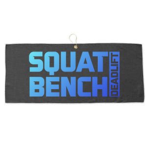 Squat Bench Deadlift Gym Weightlifting Workout Fitness Cute Gift Large Microfiber Waffle Golf Towel