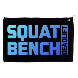 Squat Bench Deadlift Gym Weightlifting Workout Fitness Cute Gift Grommeted Golf Towel