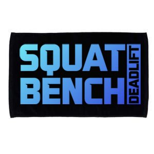 Squat Bench Deadlift Gym Weightlifting Workout Fitness Cute Gift Microfiber Hand Towel