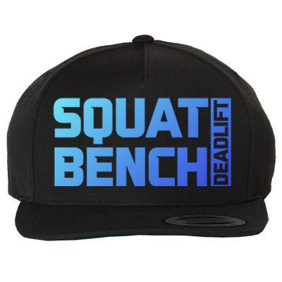 Squat Bench Deadlift Gym Weightlifting Workout Fitness Cute Gift Wool Snapback Cap