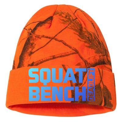 Squat Bench Deadlift Gym Weightlifting Workout Fitness Cute Gift Kati Licensed 12" Camo Beanie