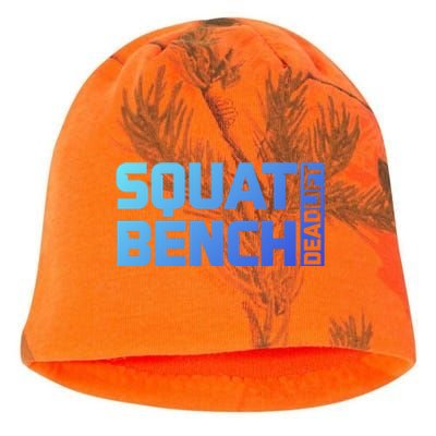 Squat Bench Deadlift Gym Weightlifting Workout Fitness Cute Gift Kati - Camo Knit Beanie