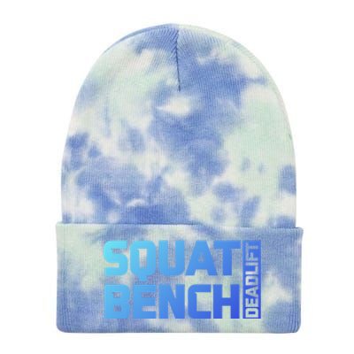 Squat Bench Deadlift Gym Weightlifting Workout Fitness Cute Gift Tie Dye 12in Knit Beanie