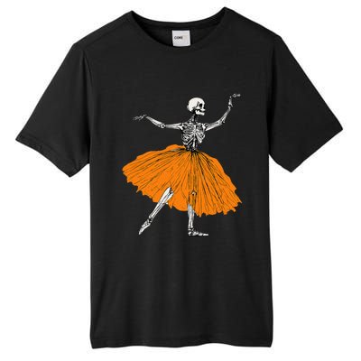 Skeleton Ballerina Dance Tutu Spooky Ballet Dancer Halloween Tall Fusion ChromaSoft Performance T-Shirt