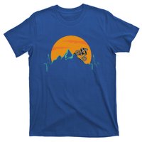 Sunset Biker Downhill Mtb Biking Mountain Bike Heartbeat Funny Gift T-Shirt