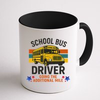 School Bus Driver - Going The Additional Mile Retro Vintage Mug