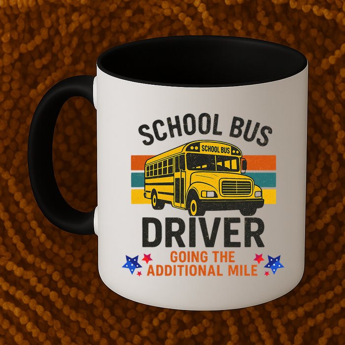School Bus Driver - Going The Additional Mile Retro Vintage Mug