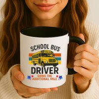 School Bus Driver - Going The Additional Mile Retro Vintage Mug