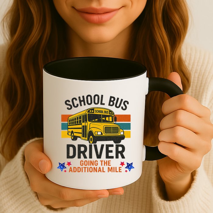 School Bus Driver - Going The Additional Mile Retro Vintage Mug