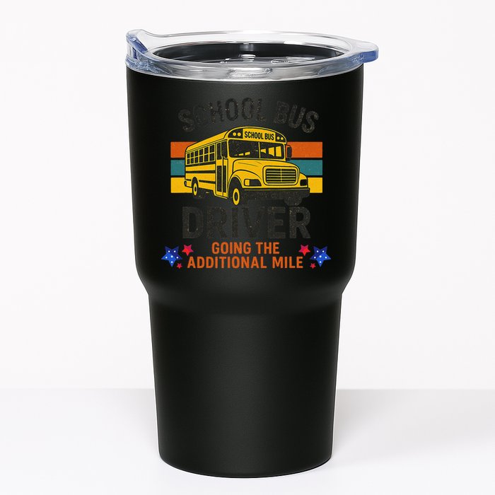 School Bus Driver - Going The Additional Mile Retro Vintage Tumbler
