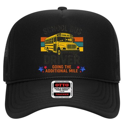 School Bus Driver - Going The Additional Mile Retro Vintage Hat
