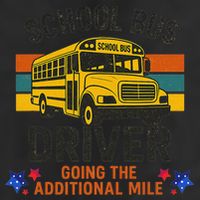 School Bus Driver - Going The Additional Mile Retro Vintage Golf Towel