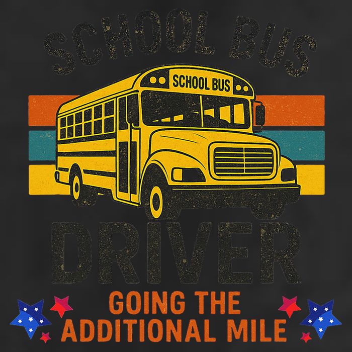 School Bus Driver - Going The Additional Mile Retro Vintage Golf Towel