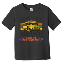 School Bus Driver - Going The Additional Mile Retro Vintage Toddler T-Shirt