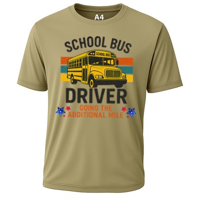School Bus Driver - Going The Additional Mile Retro Vintage Cooling Performance Crew T-Shirt