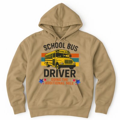 School Bus Driver - Going The Additional Mile Retro Vintage Hoodie