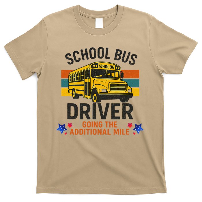School Bus Driver - Going The Additional Mile Retro Vintage T-Shirt