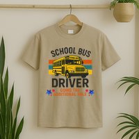 School Bus Driver - Going The Additional Mile Retro Vintage T-Shirt