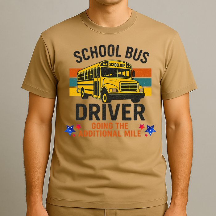 School Bus Driver - Going The Additional Mile Retro Vintage T-Shirt