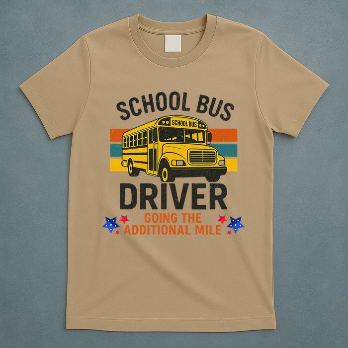 School Bus Driver - Going The Additional Mile Retro Vintage T-Shirt