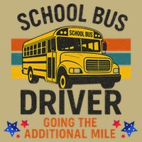 School Bus Driver - Going The Additional Mile Retro Vintage T-Shirt