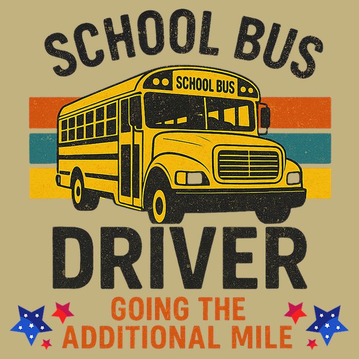 School Bus Driver - Going The Additional Mile Retro Vintage T-Shirt