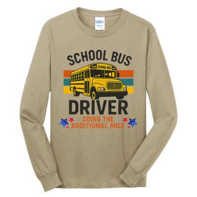 School Bus Driver - Going The Additional Mile Retro Vintage Tall Long Sleeve T-Shirt