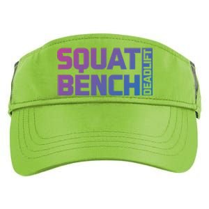 Squat Bench Deadlift Gym Weightlifting Workout Fitness Cute Gift Adult Drive Performance Visor