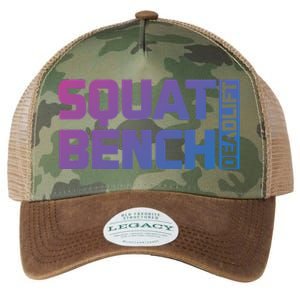 Squat Bench Deadlift Gym Weightlifting Workout Fitness Cute Gift Legacy Tie Dye Trucker Hat