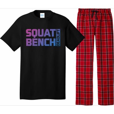 Squat Bench Deadlift Gym Weightlifting Workout Fitness Cute Gift Pajama Set