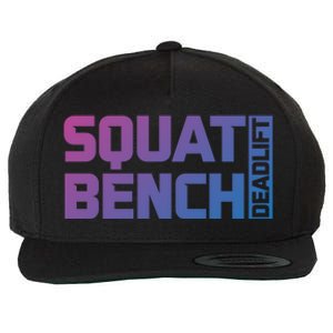 Squat Bench Deadlift Gym Weightlifting Workout Fitness Cute Gift Wool Snapback Cap