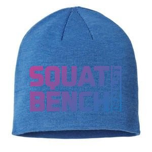 Squat Bench Deadlift Gym Weightlifting Workout Fitness Cute Gift Sustainable Beanie