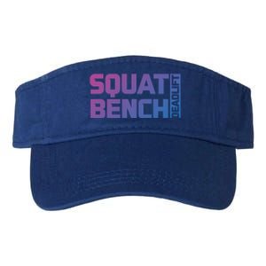 Squat Bench Deadlift Gym Weightlifting Workout Fitness Cute Gift Valucap Bio-Washed Visor