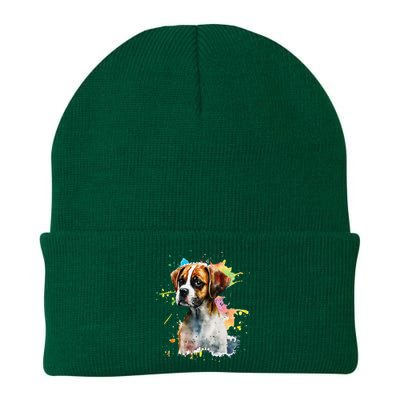 Splatter Boxer Dog Dog Puppy Veterinarian Animal Breeder Knit Cap Winter Beanie